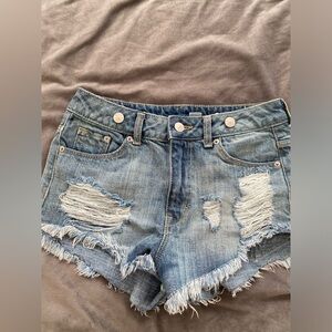 High Rise Jean Shorts